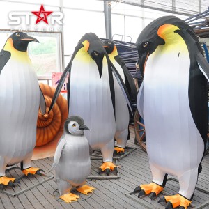 Фестивали Park равшанӣ барқ ​​Чин пингвин Animal Lantern