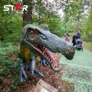 Velik animatronski robotski dinozaver Jurassic Park v naravni velikosti