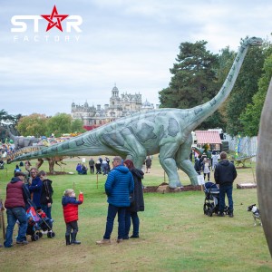 Realistisk stor størrelse Animatronic dinosaur statue
