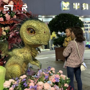 Modelo de dinossauro animatrônico em tamanho real do Jurassic Park