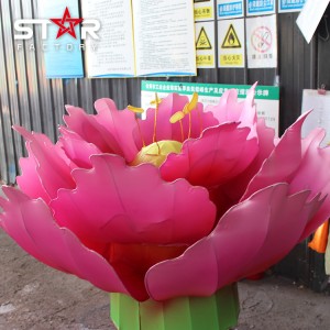Кинеска Нова година ЛЕД свилени цветни фењер Кинески фестивал лампиона