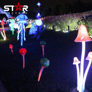 Statue de champignon lumineux, produit populaire de qualité supérieure