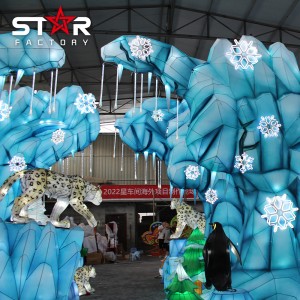 Llanterna de Nadal del Festival Xinès de Zigong a l'aire lliure