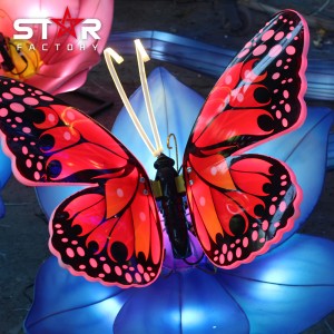 Çin İpek Kelebek Ağacı Fenerleri Festivali Işıkları