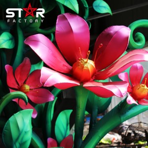 Led Chinese Silk Fabric Flower Atupa Festival Show