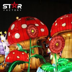 Кытай Light Show Decorative Flower Lanterns Сырткы козу карын чырактары