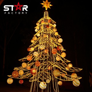 Украшения Новый дизайн Светодиодный уличный фонарь для праздничной елки Рождественская елка