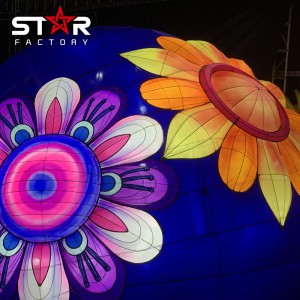Chinese Silk Lanterns Festival para sa Outdoor Dekorasyon