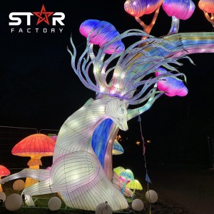 Customized Chinese Animal Lanterns Silk Lantern Show