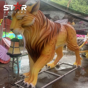 Lantern Festival Paggawa Geometric Tiger Artistic Animal Sculpture Lantern
