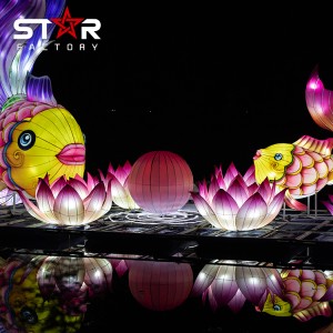 Decoratiunea Festivalului de Anul Nou Lanterna din Pește Chinezesc