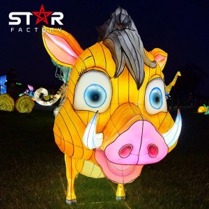 लोकप्रिय प्राणी कंदील चायनीज लँटर्न उत्सव शो