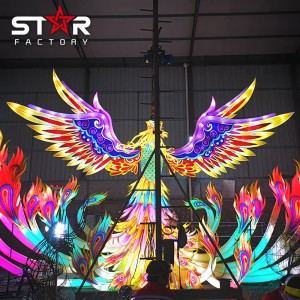 Feneri i kafshëve të Phoenix-it për dekorimin e jashtëm të festivalit kinez