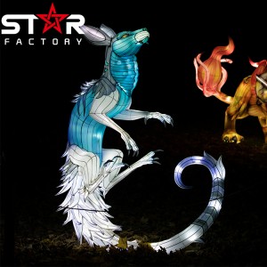 Kineski lampioni Show Novogodišnji ukrasi Vanjski životinjski svileni Lantern