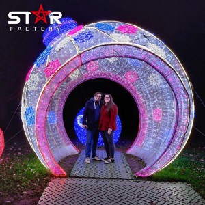Водоотпорен кинески свилен фенер со LED светла Новогодишни фестивалски фенери
