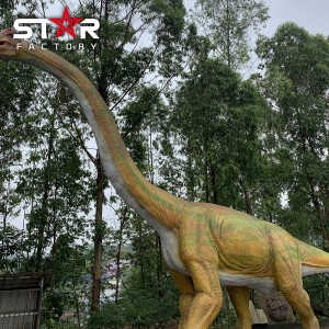 Temapark Stor attraktion Realistisk Animatronic Dinosaurier modell