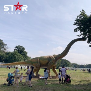 Temapark Stor attraktion Realistisk Animatronic Dinosaurier modell