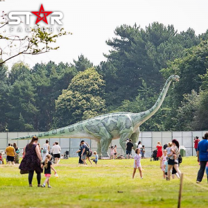 Statua di dinosauru animatronica di grande dimensione realistica
