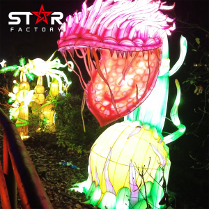 Lanterna chinesa tradicional popular exterior do festival para a exposição da lanterna da celebração