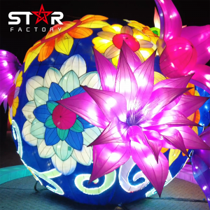 Sineesk Silk Lanterns Festival foar Outdoor Decoration