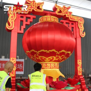 Decorazione delle lanterne per le vacanze di Capodanno Festival delle lanterne in tessuto cinese