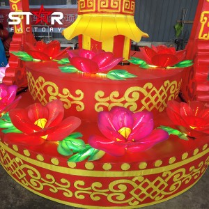 Жаңа жылдық мерекелік шамдарды безендіру Қытай мата шамдары фестивалі