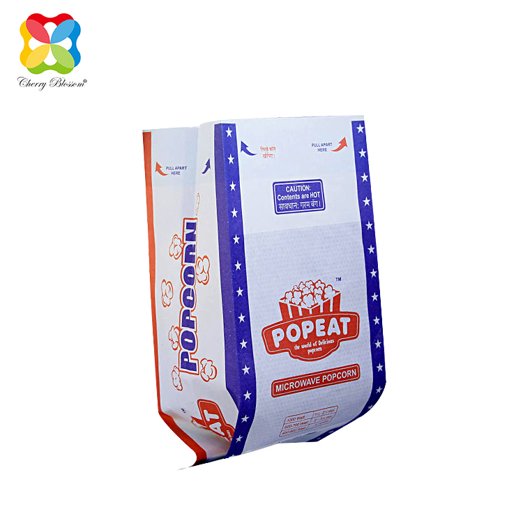 Glassine កែច្នៃឡើងវិញ មីក្រូវ៉េវ Foil លក់រាយផ្លាស្ទិកថ្លា Poly Bags Popcorn Potato Chips Packaging Bags