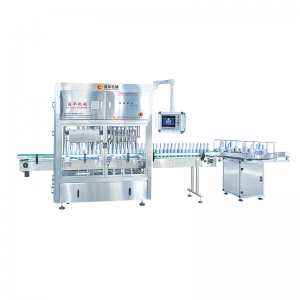 CHZX-6 Линеарна машина за полнење стаклени шишиња за сос, овошен сок и овошно вино