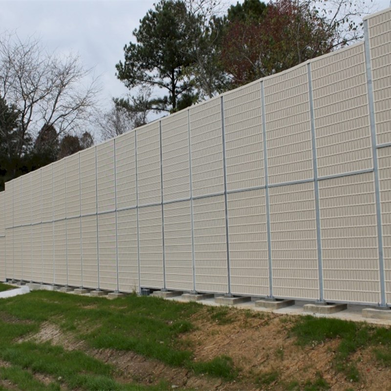 Folla de barreira acústica de ruído da estrada China Wholesale Aluminum Sound Barrier Fence