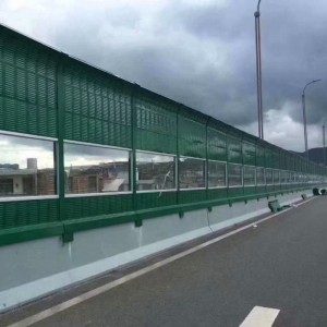 Barriera di sonu di foglia d'aluminiu di bona qualità per l'autostrada è a ferrovia