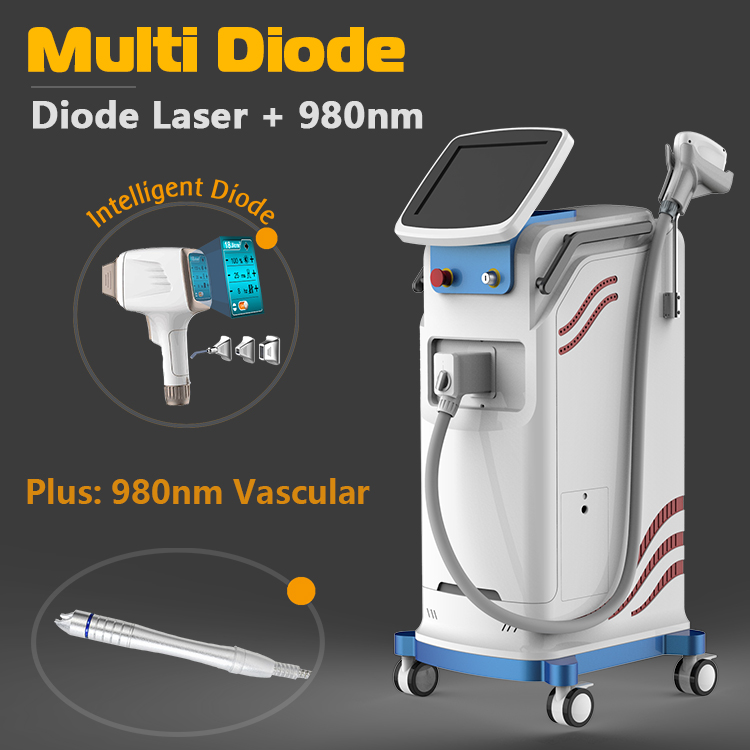 Laser de diodo multifuncional STELLE LASER + 980nm máquina multifuncional de remoção vascular eficaz 980nm para máquina de remoção de veia de aranha vascular