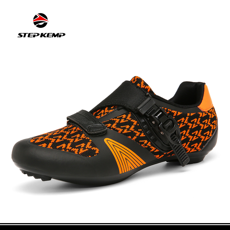 Txiv neej Mountain Bike Breathable Spinning Hard Sole Rubber Cycling Shoes