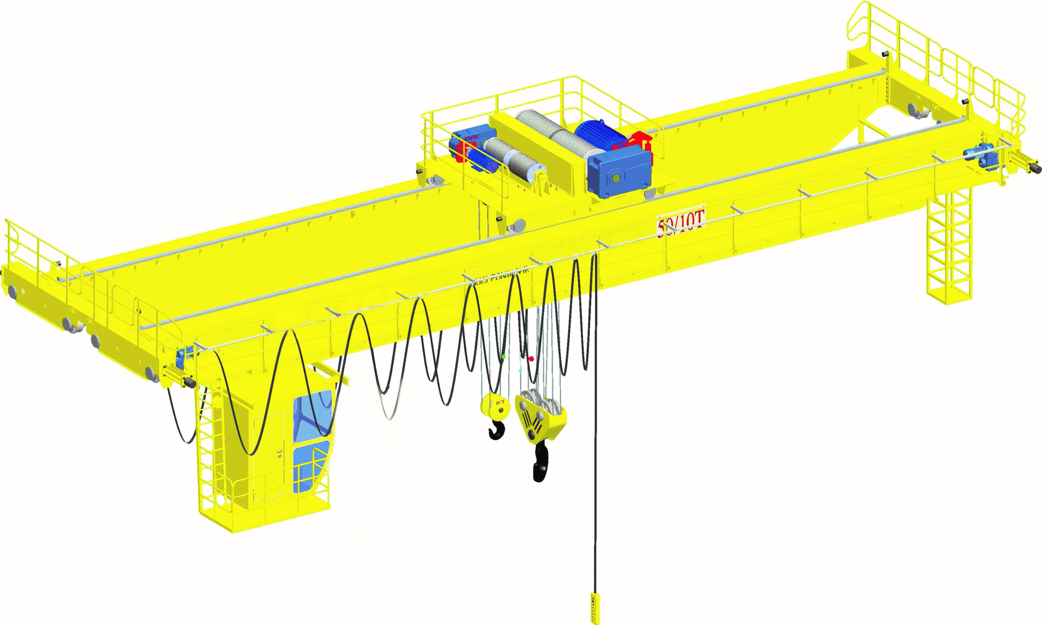 युरोपियन प्रकार डबल गर्डर ब्रिज ओव्हरहेड क्रेन वैशिष्ट्यीकृत प्रतिमा
