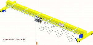 European Standard high assembly precision single beam bridge crane