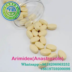 Arimidex 1mg Tablet Anti Estrogen Steroids Kwa Virutubisho vya Saratani ya Matiti Anastrozole 100pic/chupa