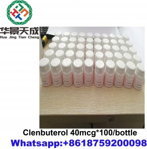 क्लेनबुट्रोल 40mcg फार्मास्युटिकल मसल कटिंग स्टिरॉइड प्रीफिनिश्ड 100pcs/बाटली