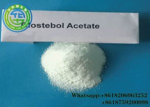 Clostebol Acetate Turinabol Тестостерон чийки порошок булчуңдарды алуу үчүн, CAS 855-19-6