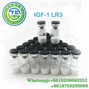 Peptidoen hautsa IGF-1 LR3 10mg/Vial Anabolikoen esteroide injektagarriak zahartzearen aurkako CasNO.946870-92-4