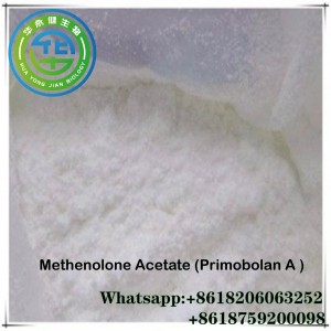 Methenolone Acetate پائوڊر GMP زباني عضلات حاصل ڪرڻ اسٽريڊس ٽيبليٽ پرائموبولان A CAS 434-05-9