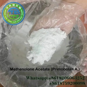 Neapstrādāts metenolona acetāta steroīdu pulveris Primo anaboliskais pulveris primobolāna acetāta hormona pulveris CasNO.434-05-9