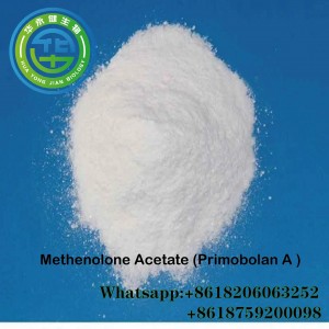 Ķīnā vislabāk pārdotais Primobolan Acetate neapstrādāts pulveris CAS 434-05-9 muskuļu masas palielināšanai un kultūrisms ar ātru piegādi uz ASV