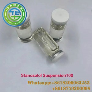 Fini Gzèsis lwil 100mg/ml Injectable Stanozolol sispansyon 100 likid lwil pou Gzèsis 10ml/boutèy