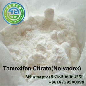 اينٽي ايسٽروجن نولواڊيڪس اسٽيرائڊس Raw Tamoxifen Citrate پائوڊر چھاتی جي ڪينسر جو علاج CasNO.54965-24-1