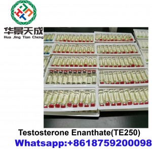 वजन कमी करण्यासाठी उच्च दर्जाचे टेस्टोस्टेरॉन एनन्थेट 250 250mg/ml इंजेक्शन करण्यायोग्य अॅनाबॉलिक स्टिरॉइड्स TE 250 सेमी फिनिश ऑइल