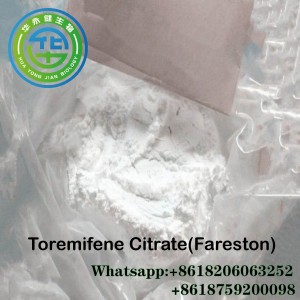 Toremifene Citrate آنابولیک آنتی استروژن استروئیدها هورمون برای بیماران سرطانی بدنساز کاهش استروژن CasNO.89778-27-8
