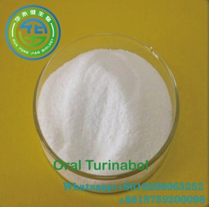 ट्यूरिनबोल अनाबोलिक ओरल स्टेरॉयड 4-क्लोरोडहाइड्रोमेथिलटेस्टोस्टेरोन रॉ हार्मोन पाउडर सीएएस 2446-23-3