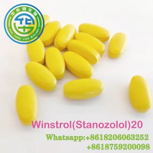 Stanozolol 20mg Oral Anabolik Steroidler Winstrol 20mg * 100pcs/şişe CAS 10418-03-8 Vücut Geliştirmeci İçin