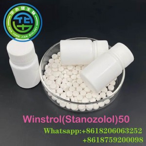 Winstrol Hapları 50mg * 100 adet/şişe Enjekte Edilebilir Anabolik Steroidler Stanozolol Yağlar 10ml