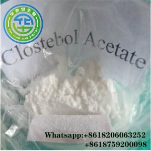 98% Safe Anabolic Clostebol Acetate White crystalline powder for Suppressing Myostatin