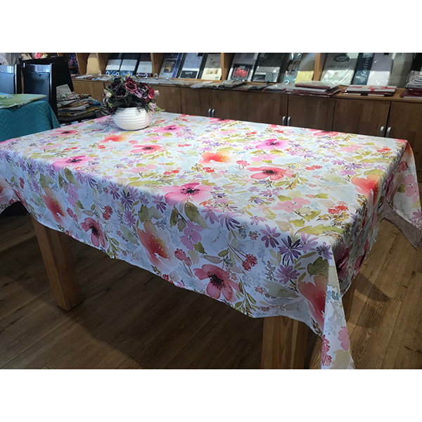 Waterproof PEVA Table Cloth Vinyl-flannelback Table Cloth